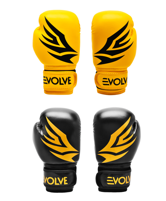 Evolve Kids Kickboxing Gloves | Foam Padded Boxing and Kickboxing Gloves for Kids