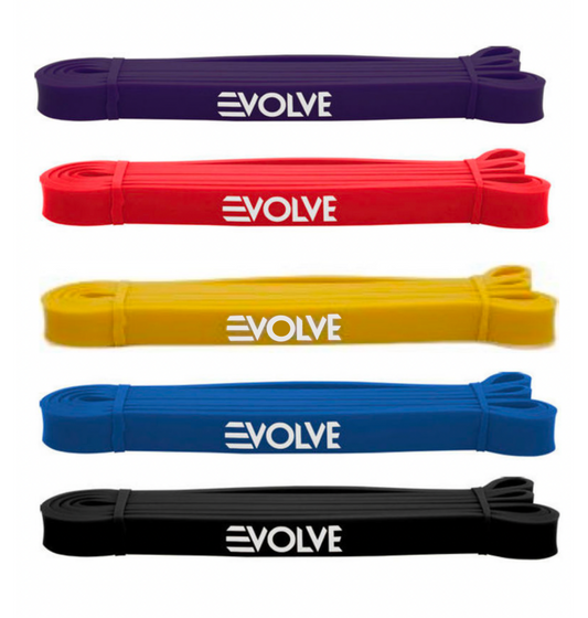 Evolve Resistance Band | Rubber Resistance Band for Strength Training Exercise Fitness Cardio Endurance Recovery Yoga and Pull Up Assistance